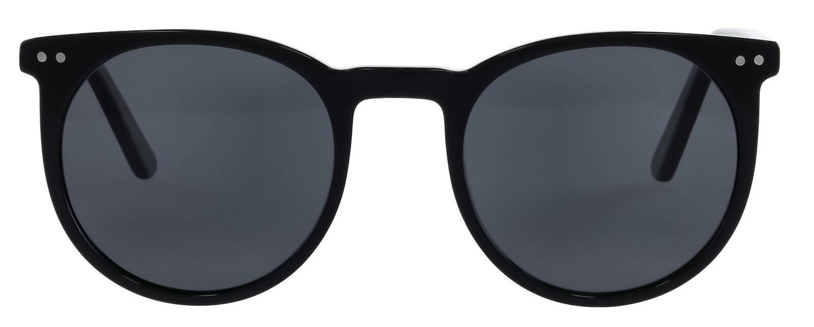 Das Bild zeigt die Kindersonnenbrille 722121 in schwarz von vorne.